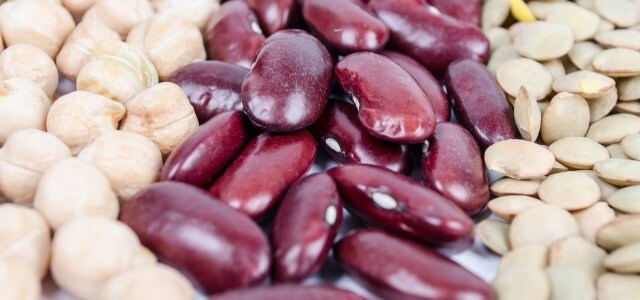 Large assortment of beans and legume