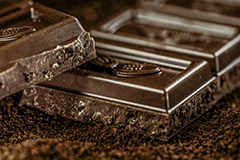 Dark chocolate is a pleasant food for getting rid of constipation.