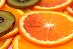 Citrus fruits, yellow peppers and many berries are great sources of vitamin C - a potent antioxidant in the diet. 