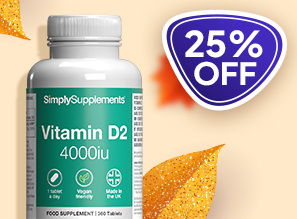 25% off Vitamin D2 4000iu