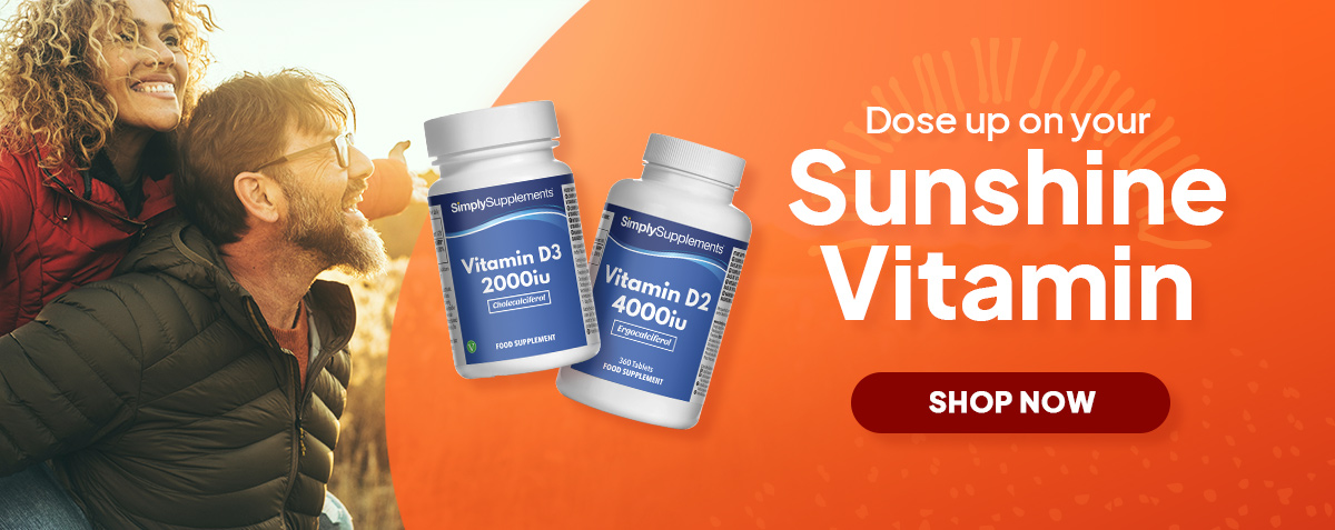 Dose up on your Sunshine Vitamin. Shop now our Vitamin D Range.