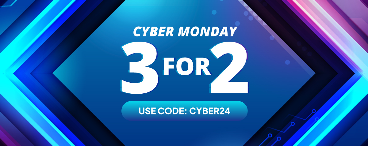 Cyber Monday - 3 for 2. Use Code: CYBER24