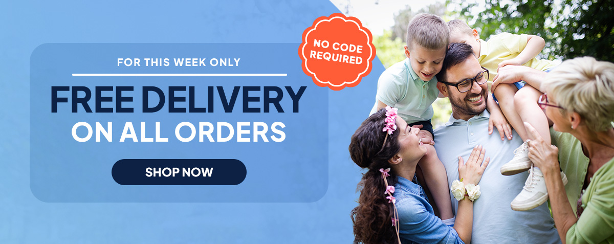 For this week only - FREE DELIVERY on all orders - No code required - SHOP NOW