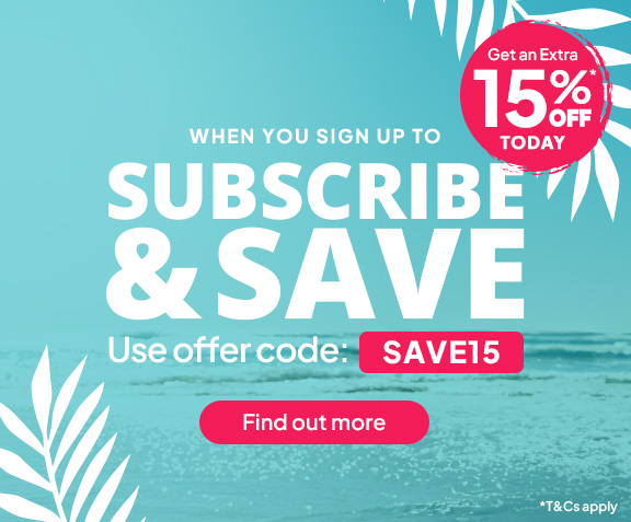 Get an extra 15% off today when you sign up to Subscribe & Save. Use offer code: SAVE15