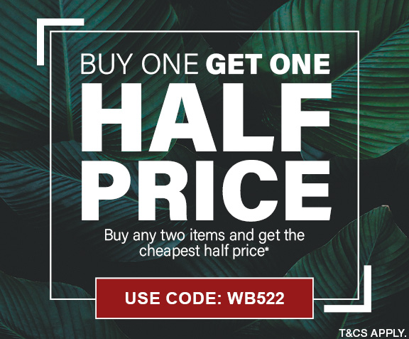 Buy One, Get One Half Price with code: WB522