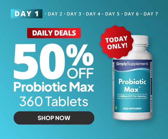 Black Friday Daily Deals: 50% off Probiotic Max Tablets