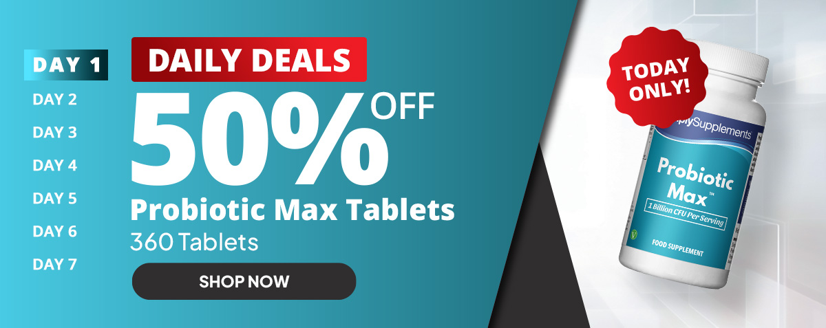 Black Friday Daily Deals: 50% off Probiotic Max Tablets