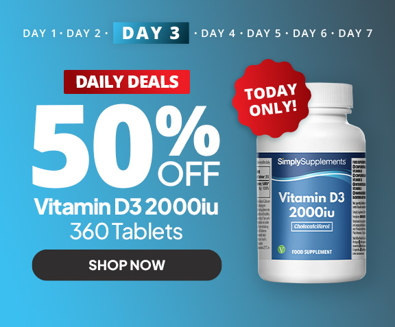 Black Friday Daily Deals: 50% off Vitamin D3 2000iu