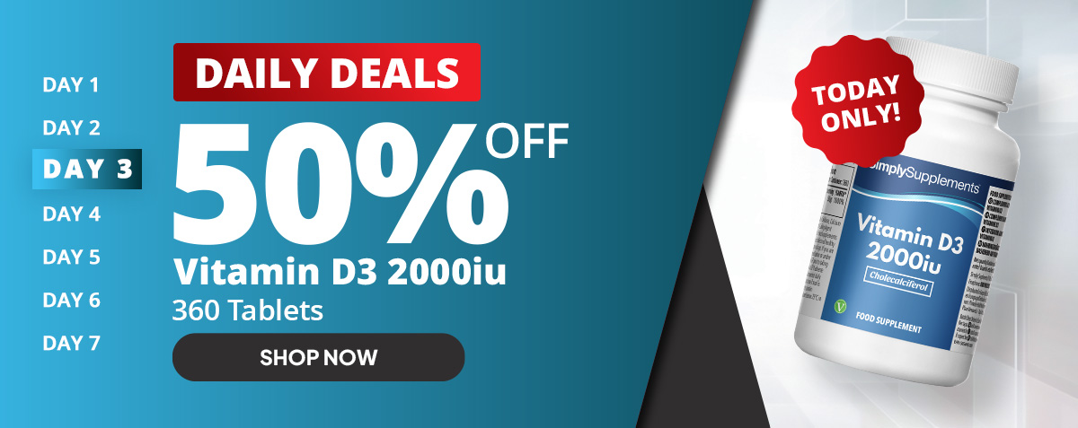 Black Friday Daily Deals: 50% off Vitamin D3 2000iu