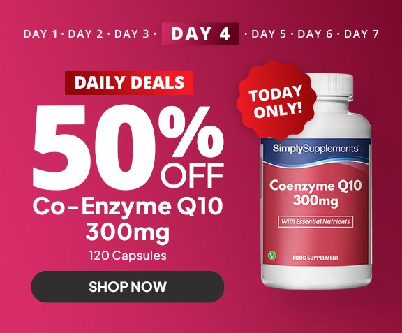 Black Friday Daily Deals: 50% off Co-Enzyme Q10 300mg 