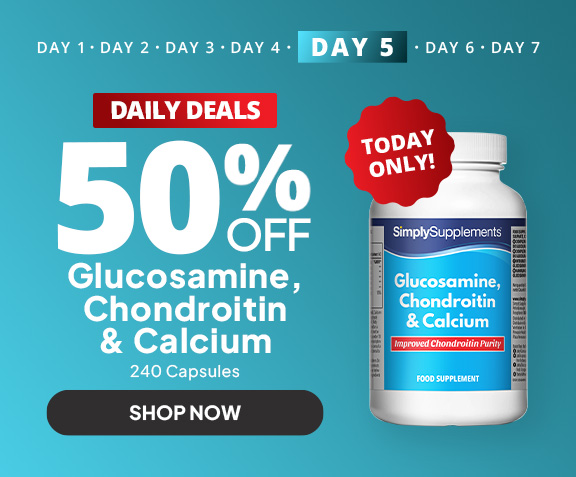 Black Friday Daily Deals: 50% off Glucosamine, Chondroitin & Calcium