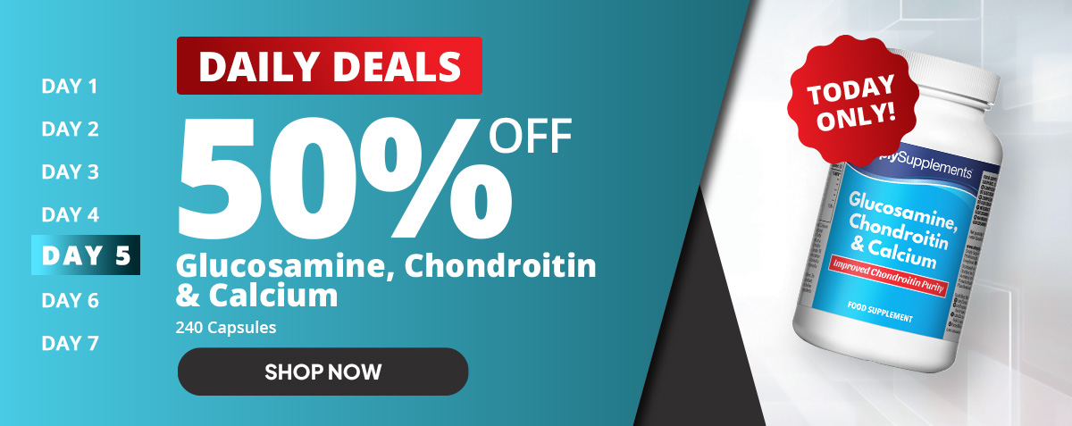 Black Friday Daily Deals: 50% off Glucosamine, Chondroitin & Calcium