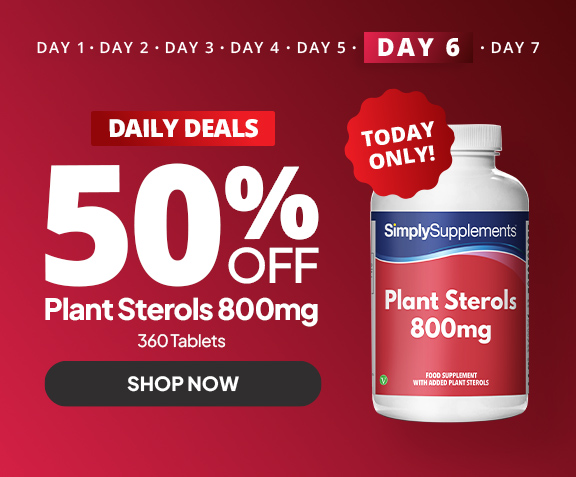 Black Friday Daily Deals: 50% off Plant Sterols Tablets 800mg