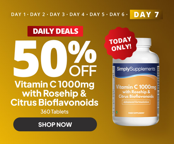 Black Friday Daily Deals: 50% off Vitamin C 1000mg with Rosehip & Citrus Bioflavonoids