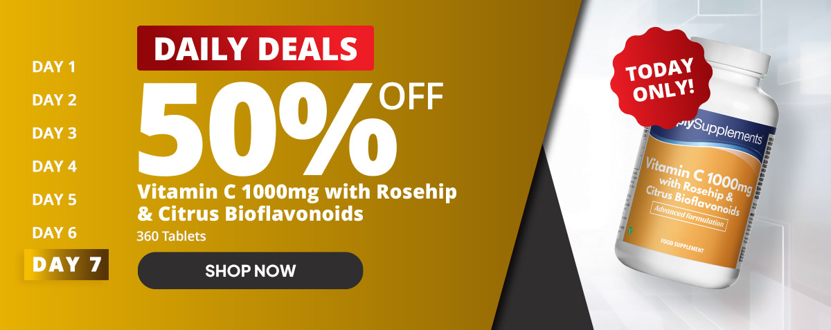 Black Friday Daily Deals: 50% off Vitamin C 1000mg with Rosehip & Citrus Bioflavonoids