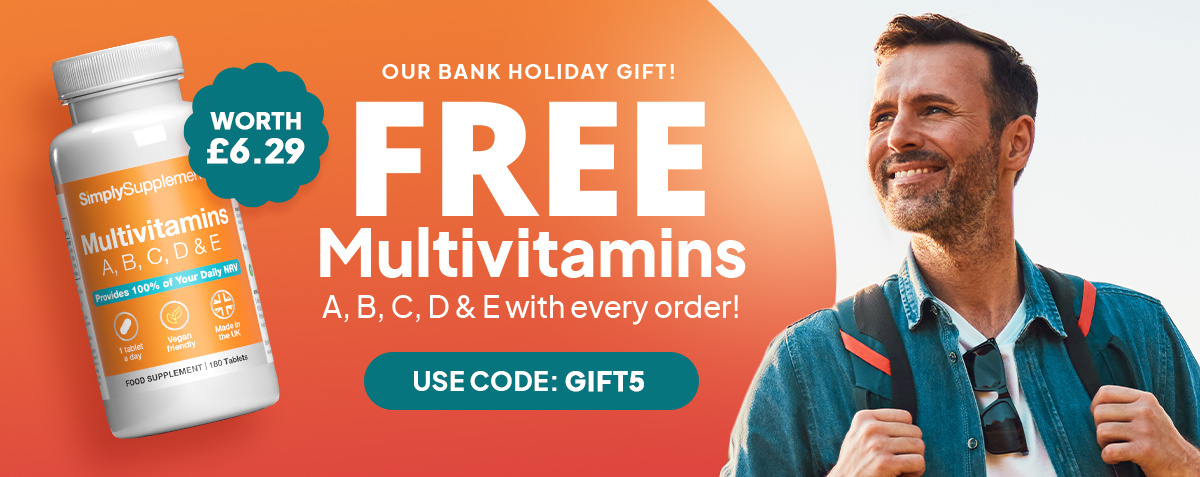BANK HOLIDAY EXCLUSIVE | FREE Multivitamins | Use Code: GIFTS