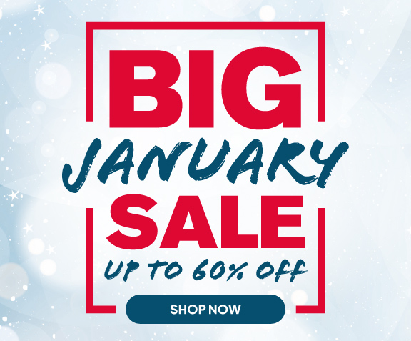 Big January Sale - up to 60% off. SHOP NOW