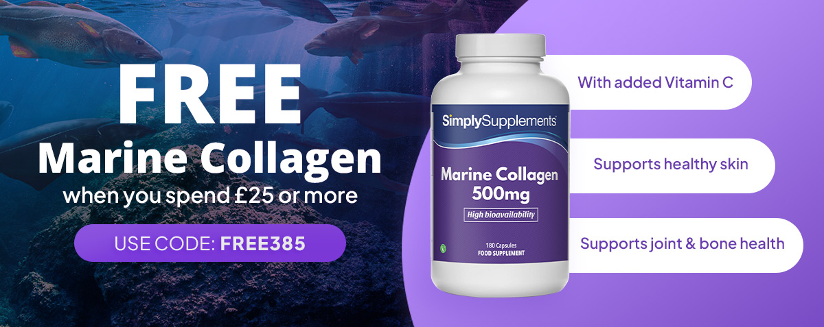 FREE GIFT - Free Marine Collagen when you spend £25 or more. Use code: FREE385