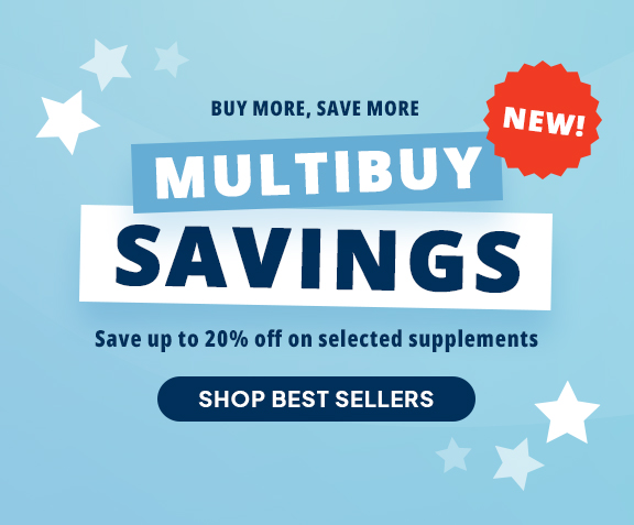 Buy More, Save More - MULTIBUY SAVINGS - Save up to 20% off on selected supplements!