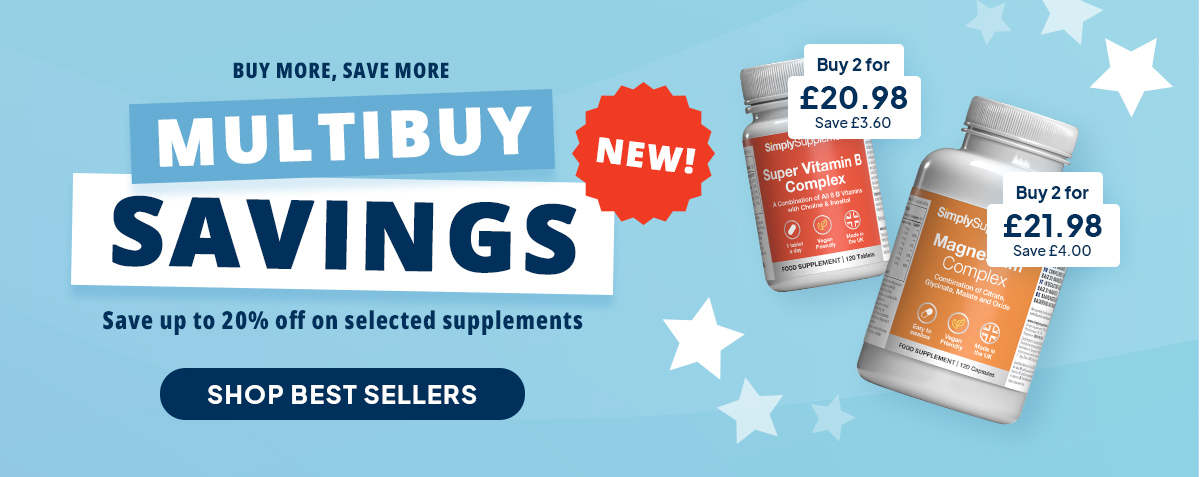 Buy More, Save More - MULTIBUY SAVINGS - Save up to 20% off on selected supplements!