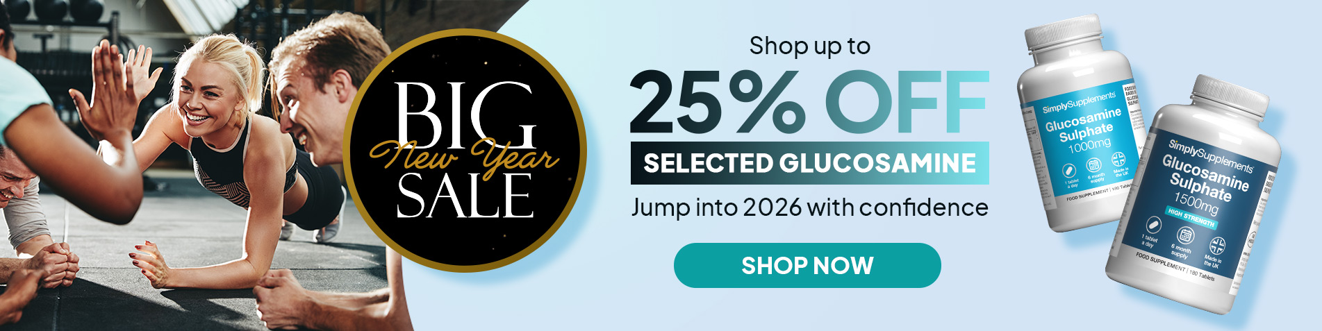 Up to 25% off Selected Glucosamine | Big New Year Sale