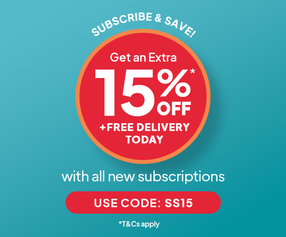 Save Time & Money: SUBSCRIBE & SAVE - Sign up to Get an extra 15% off + free delivery with all new subscriptions. USE CODE: SS15