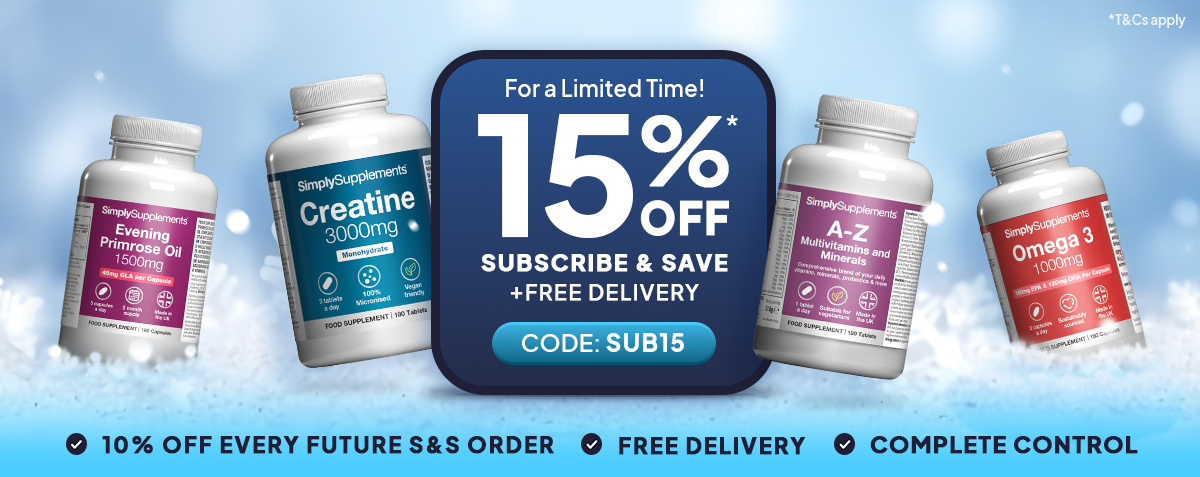 For a Limited Time Only: 15% off when you Subscribe & Save + Free Delivery! Use Code: SUB15