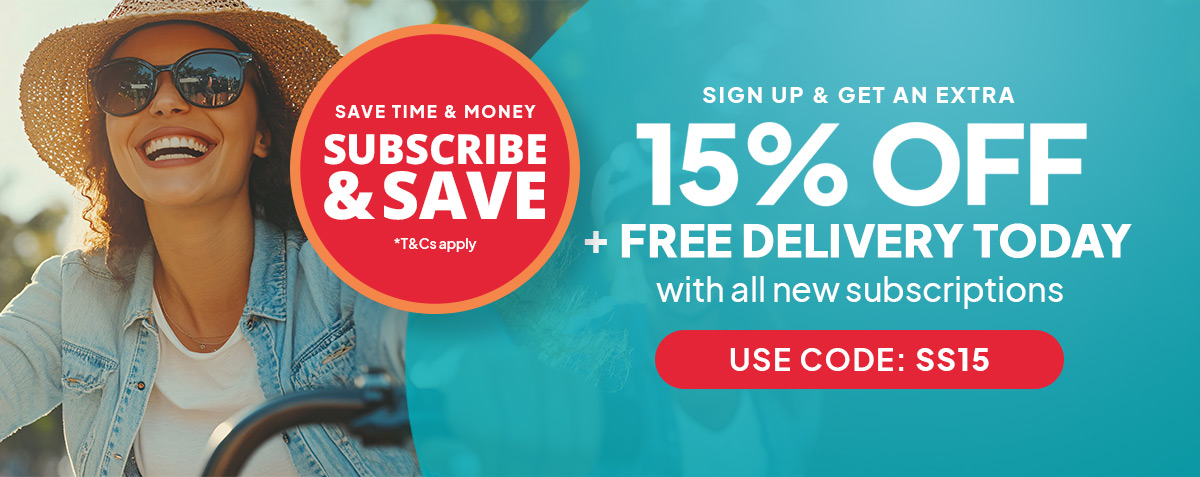 Save Time & Money: SUBSCRIBE & SAVE - Sign up to Get an extra 15% off + free delivery with all new subscriptions. USE CODE: SS15