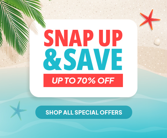Snap up and save up to 70% off with our August offers