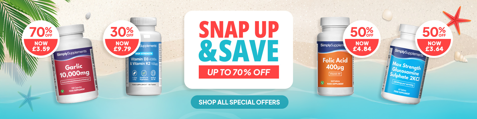 Snap up and save up to 70% off with our August offers