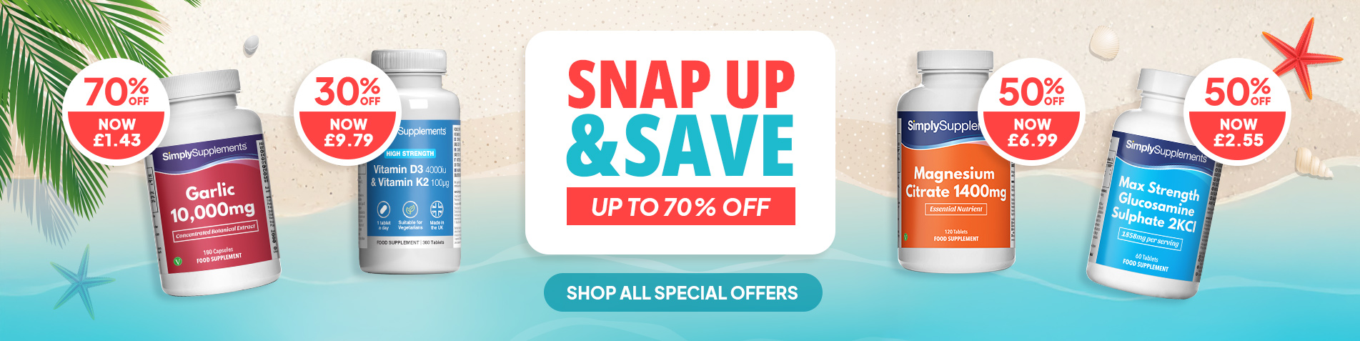 Snap up and save up to 70% off with our August offers