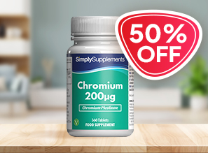 50% off Chromium Tablets 200µg