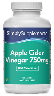Simply Supplements Apple Cider Vinegar 750mg (180 Capsules)