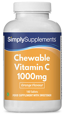 Chewable Vitamin C Tablets 1000mg | Simply Supplements