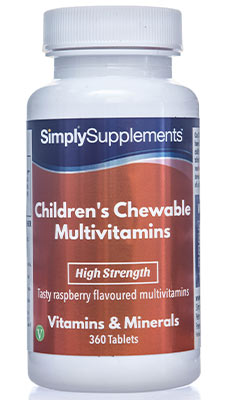 Children's Chewable Multivitamins Raspberry Flavour