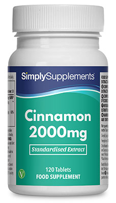 Simply Supplements Cinnamon 2000mg (120 Tablets)
