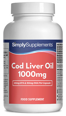 Simply Supplements Cod Liver Oil 1000mg (120 Capsules)