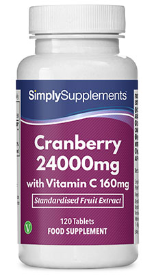 Cranberry Tablets 24,000mg with Vitamin C 160mg