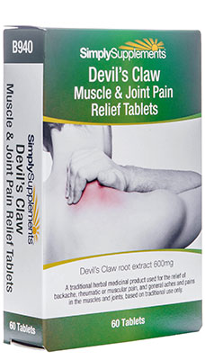 Devil's Claw Muscle & Joint Pain Relief Tablets THR
