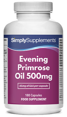 Simply Supplements Evening Primrose Oil 500mg (360 Capsules)