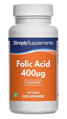 Folic Acid / Vitamin B9 Tablets 400mcg - E159