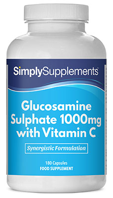 Simply Supplements Glucosamine 1000mg Vitamin C Capsules (360 Capsules)