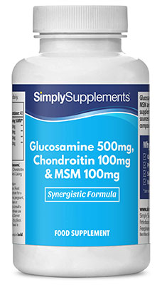 Glucosamine 500mg, Chondroitin 100mg & MSM 100mg Tablets