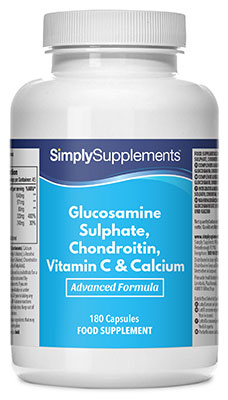 Simply Supplements Glucosamine Chondroitin Vit C Calcium (360 Capsules)