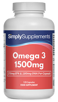High Strength Omega 3 Fish Oil 1500mg 