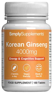 Korean Ginseng 4000mg (180 Tablets)