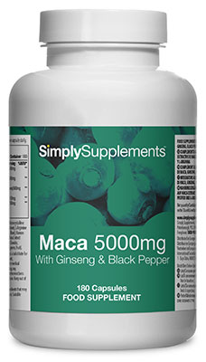 Maca Root 5000mg with Ginseng & Black Pepper
