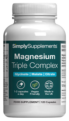 Simply Supplements Magnesium Triple Complex Capsules (120 Capsules)