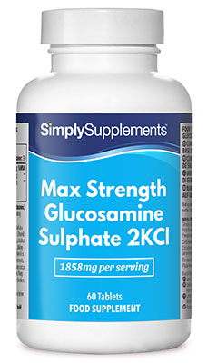 Max Strength Glucosamine Sulphate 1858mg 2KCl 