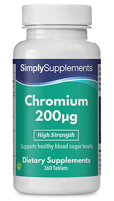 Chromium Tablets 200 g Simply Supplements